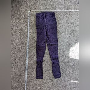 Emily Hsu purple leopard print leggings